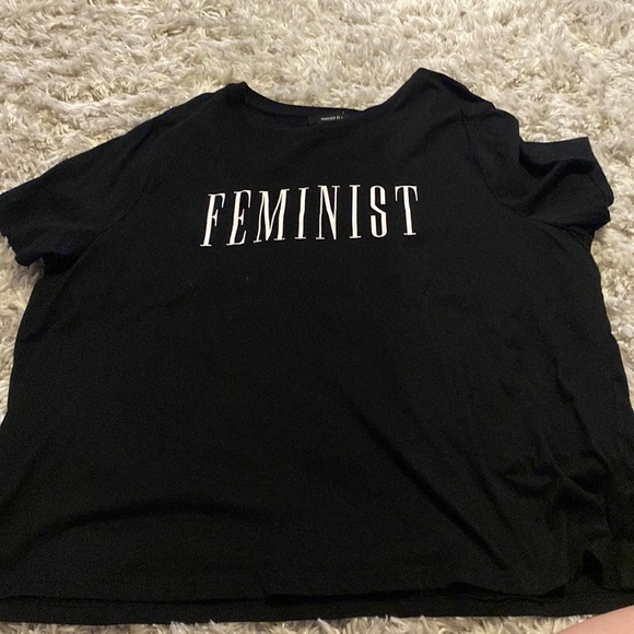 Forever 21 Tops - Forever 21 plus “feminist” short sleeve t shirt size 3x